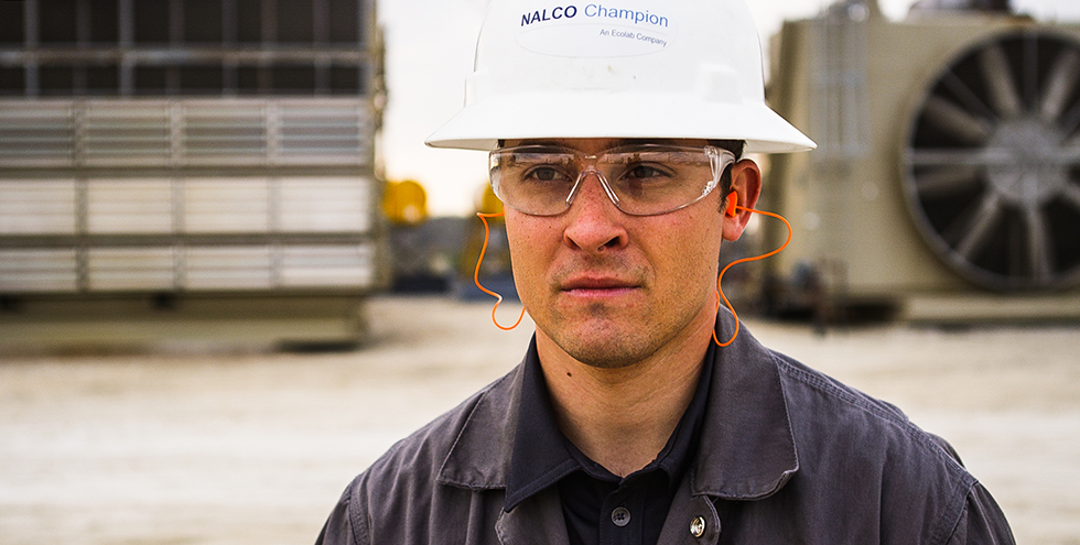 Nalco Champion Worker Walking