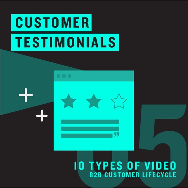Customer Testimonials - B2B Customer Lifecycle Video Types